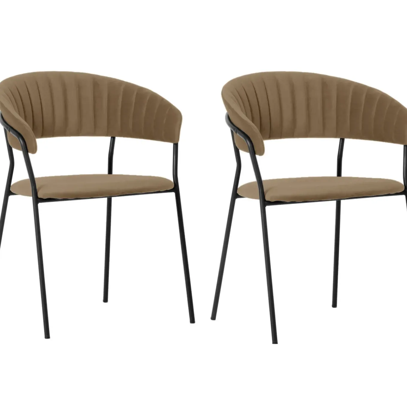 Chaise A. Acc. Belle Marron (2/Set)