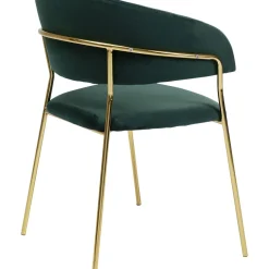 Chaise A. Acc. Belle Velvet Vert (2/Set)