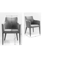 Chaise A. Acc. Black Mode Gris