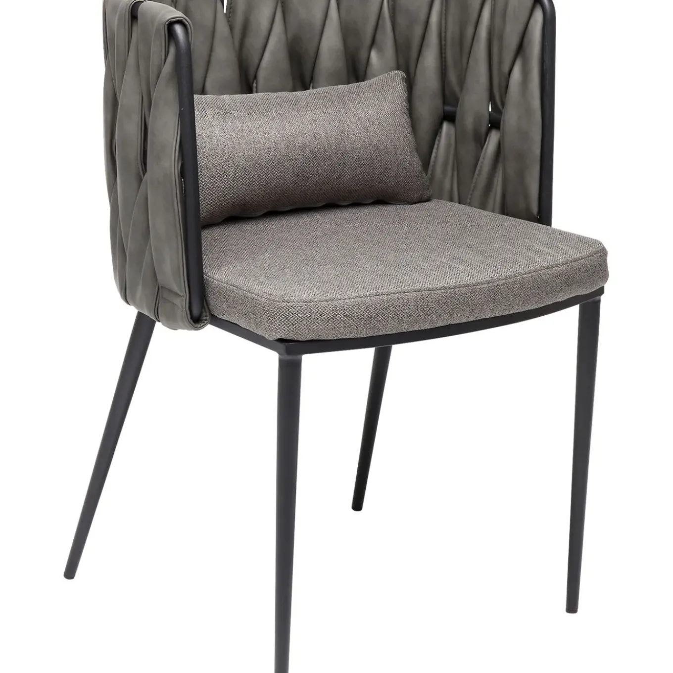 Chaise A. Acc. Cheerio Gris Av. Coussin