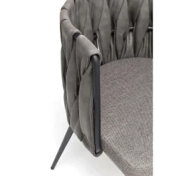 Chaise A. Acc. Cheerio Gris Av. Coussin