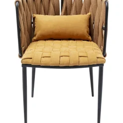 Chaise A. Acc. Cheerio Jaune A.Coussin