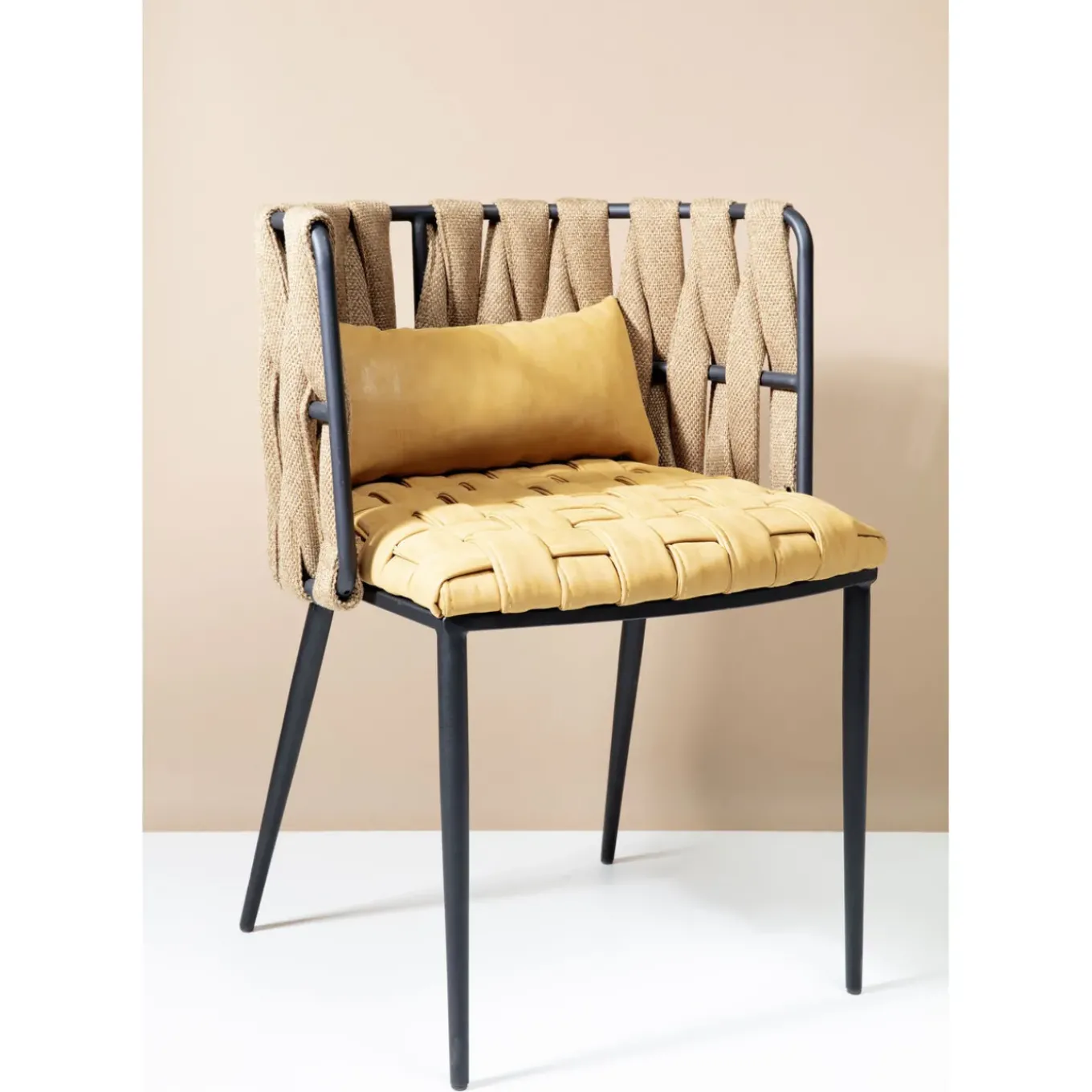 Chaise A. Acc. Cheerio Jaune A.Coussin