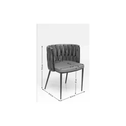 Chaise A. Acc. Cheerio Jaune A.Coussin