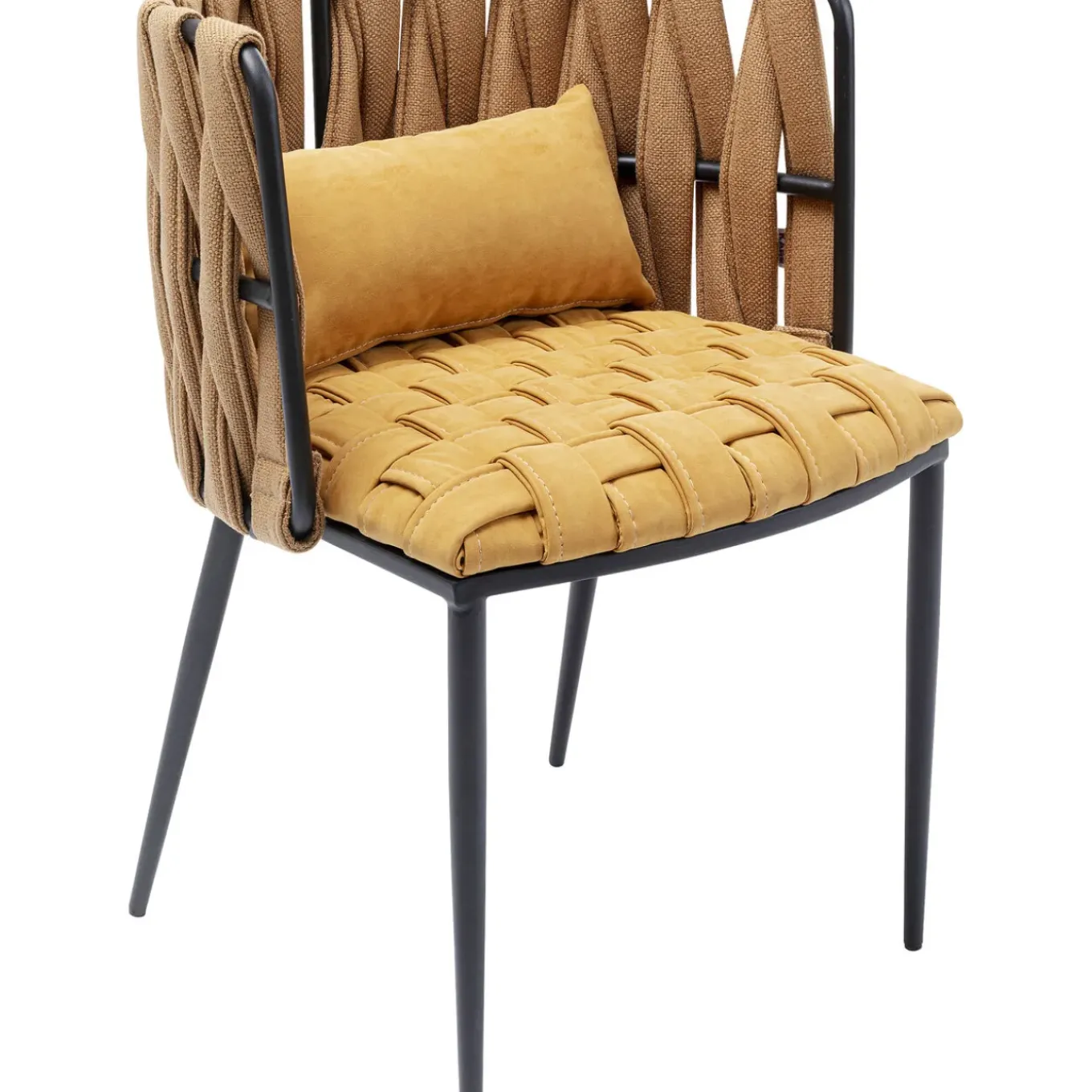 Chaise A. Acc. Cheerio Jaune A.Coussin