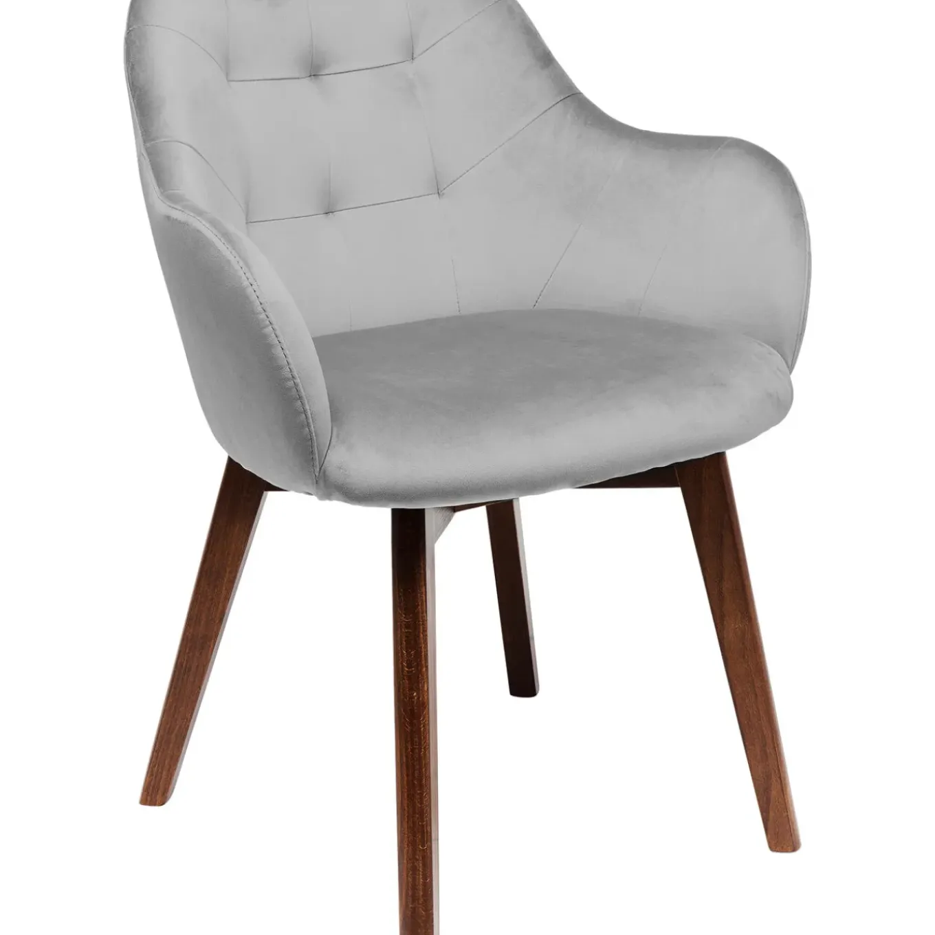 Chaise A. Acc. Dark Lady Velours Gris