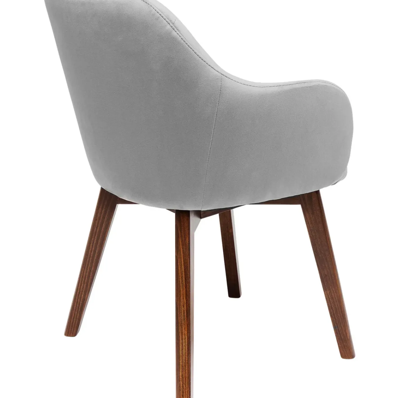 Chaise A. Acc. Dark Lady Velours Gris