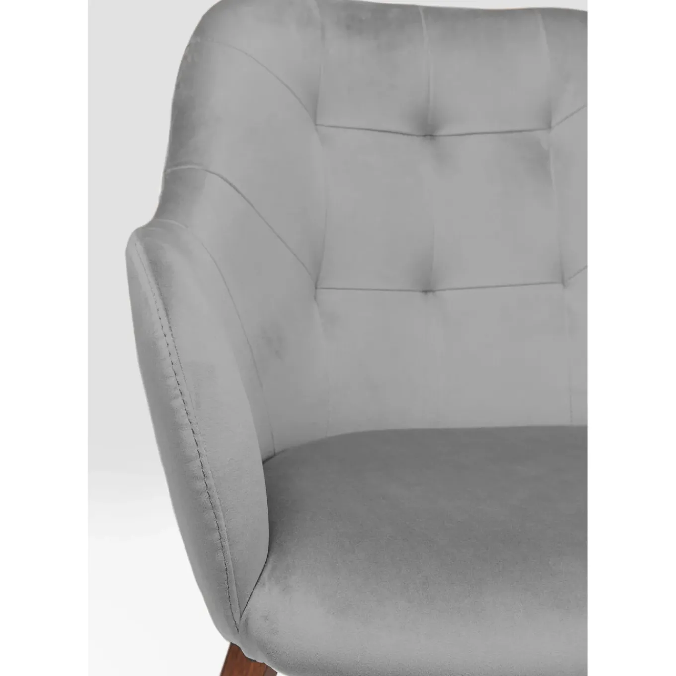 Chaise A. Acc. Dark Lady Velours Gris