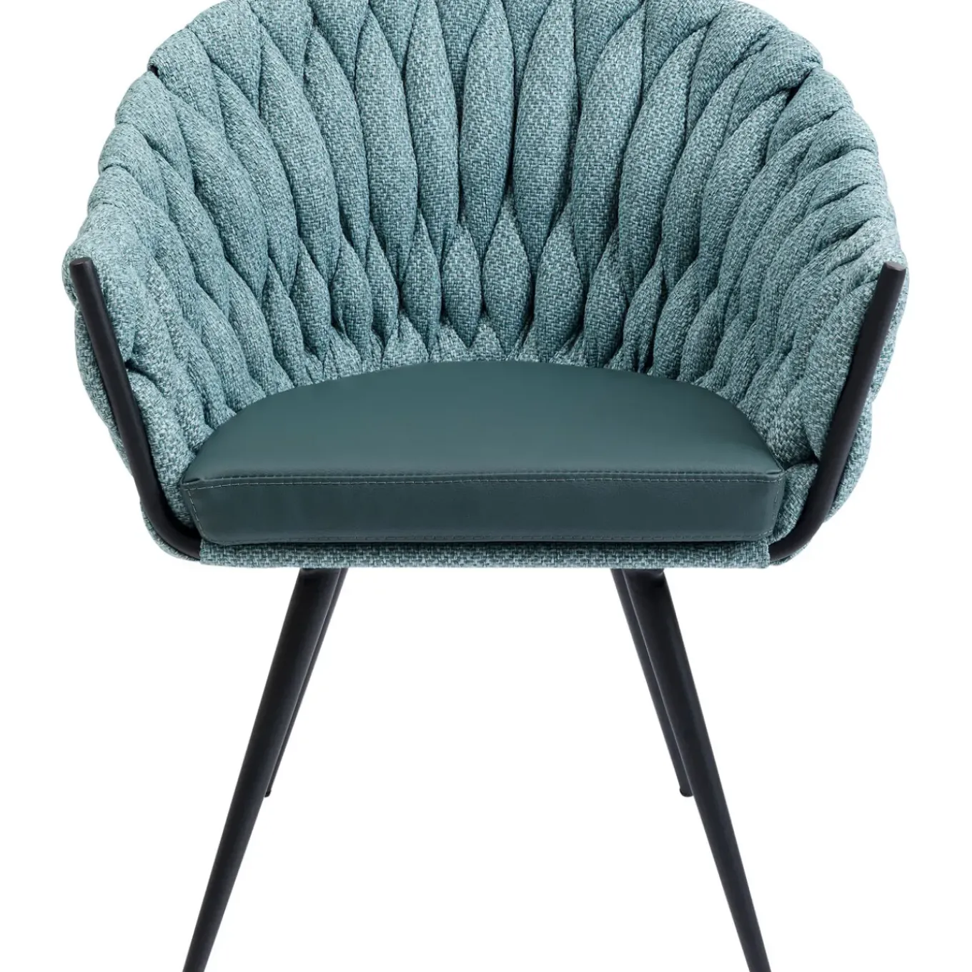 Chaise A. Acc. Knot Bleu Petrole