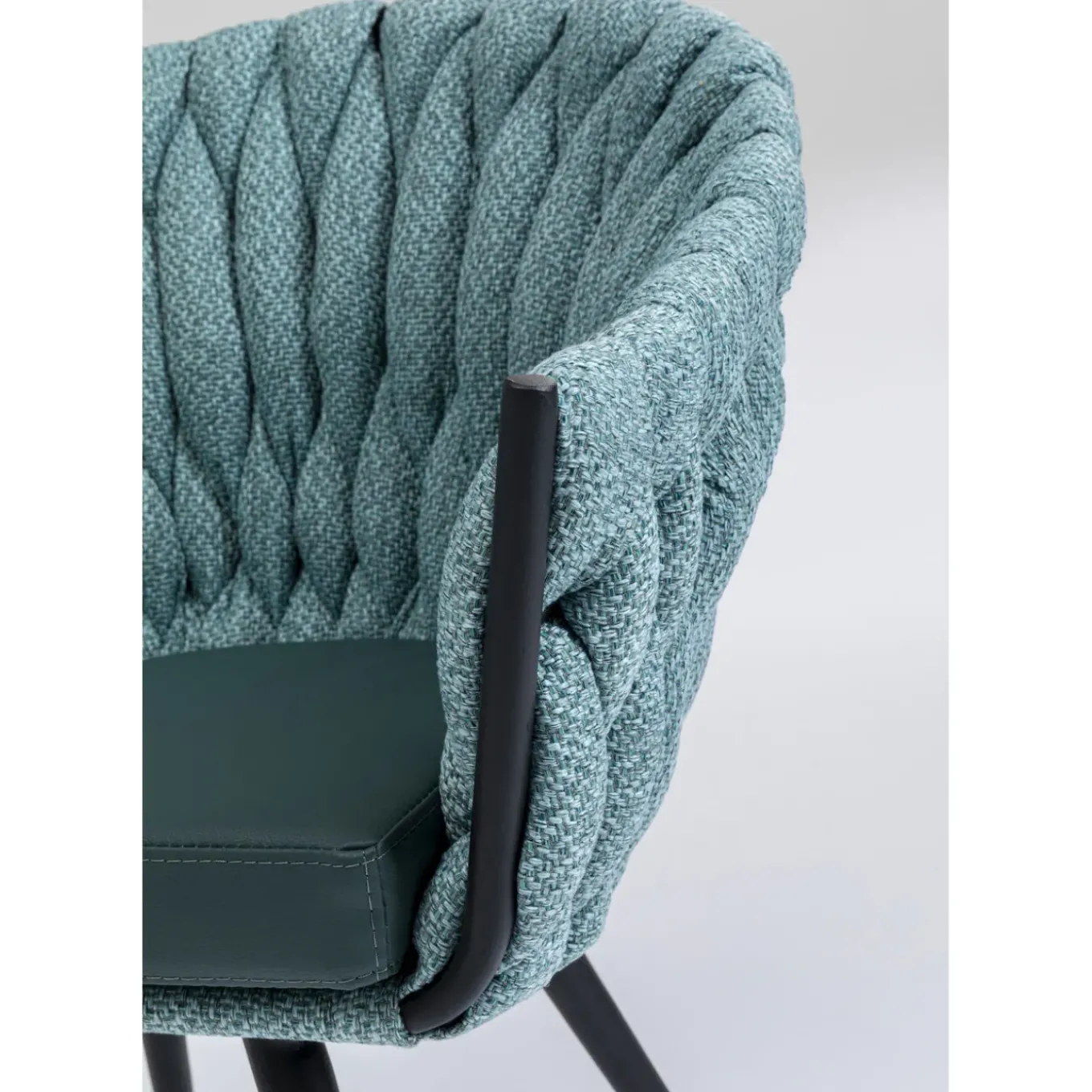 Chaise A. Acc. Knot Bleu Petrole