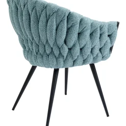 Chaise A. Acc. Knot Bleu Petrole
