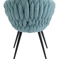 Chaise A. Acc. Knot Bleu Petrole