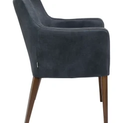 Chaise A. Acc. Mode Cuir Anthracite