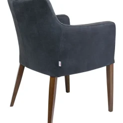 Chaise A. Acc. Mode Cuir Anthracite