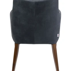 Chaise A. Acc. Mode Cuir Anthracite
