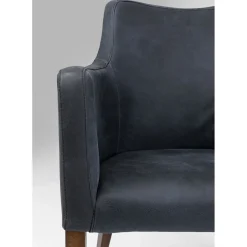 Chaise A. Acc. Mode Cuir Anthracite