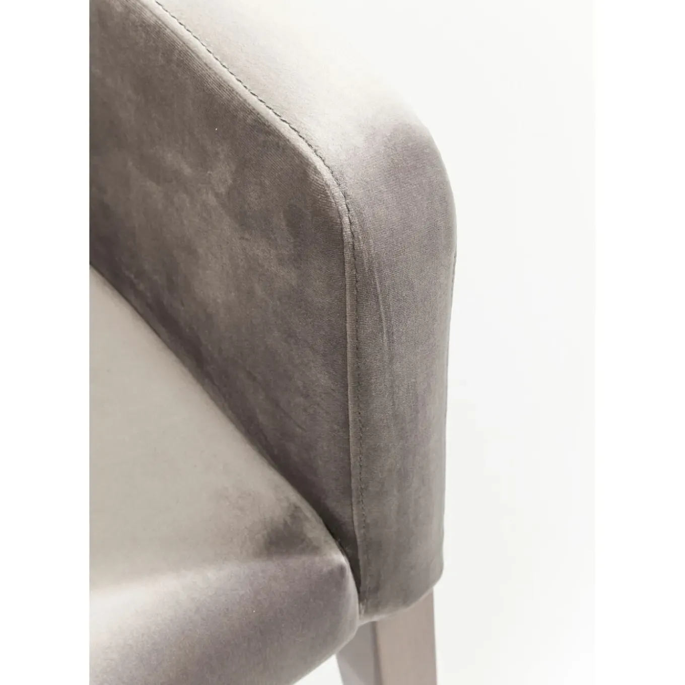 Chaise A. Acc. Mode Velours Gris