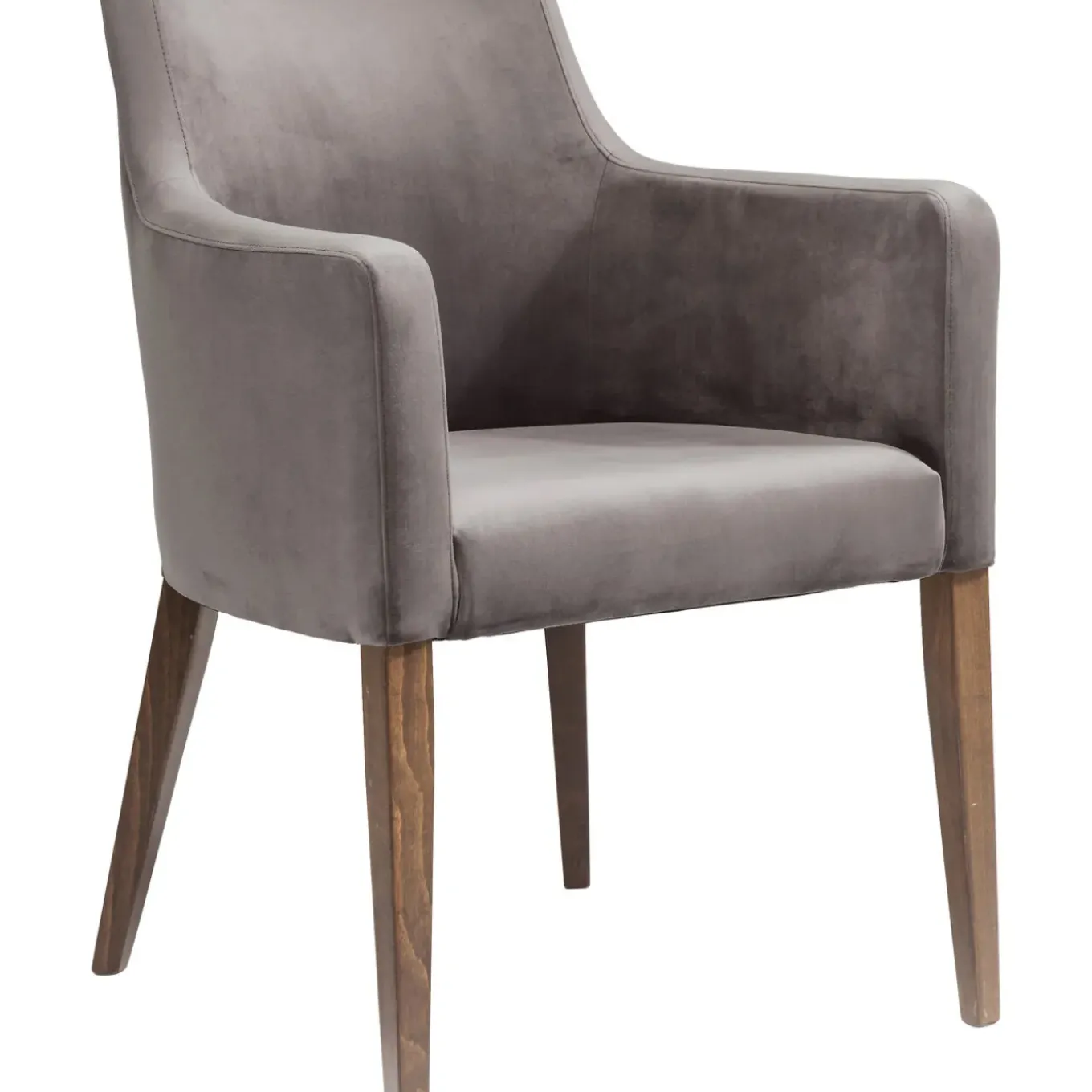 Chaise A. Acc. Mode Velours Gris