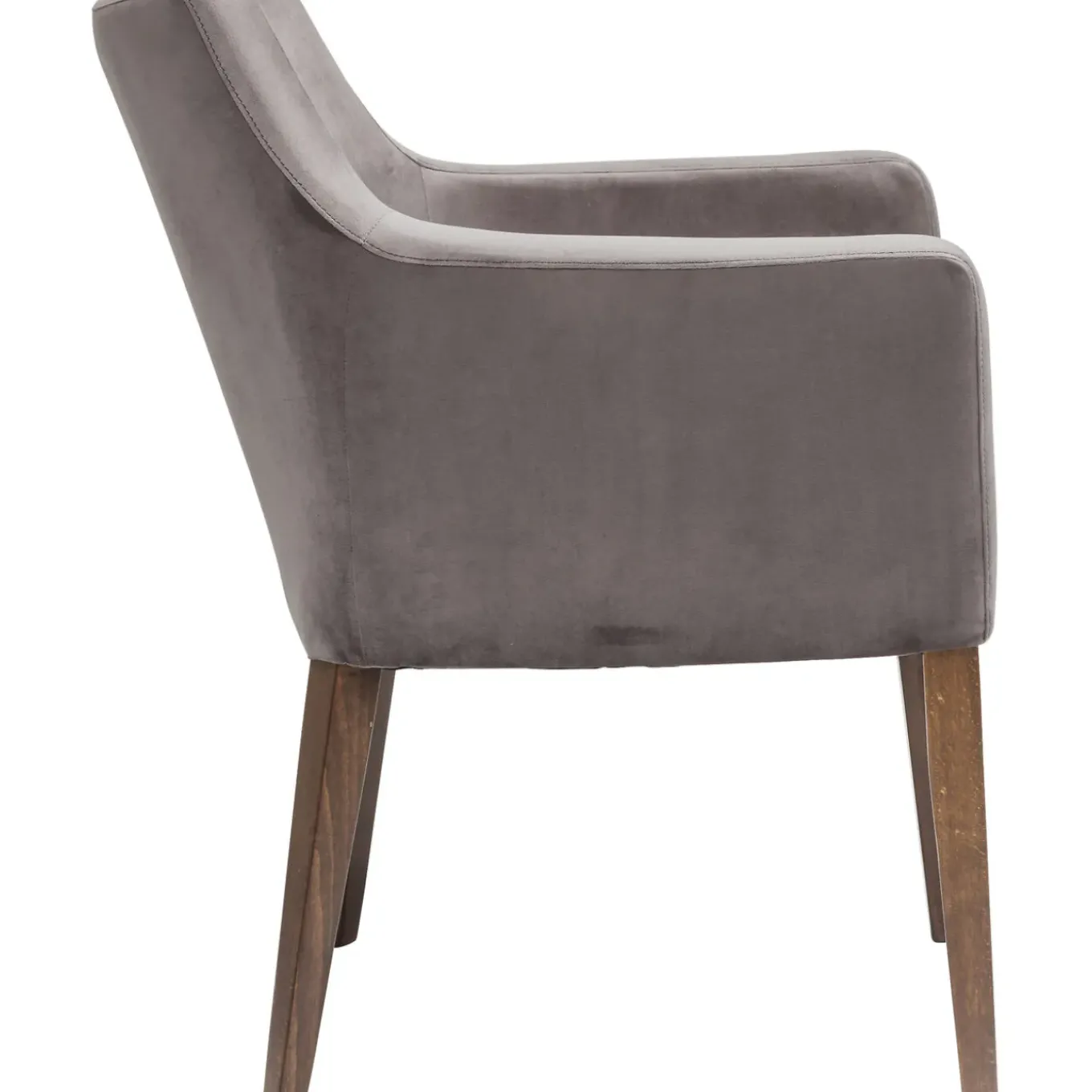 Chaise A. Acc. Mode Velours Gris