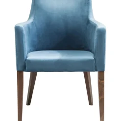 Chaise A. Acc. Mode Velours Petrole