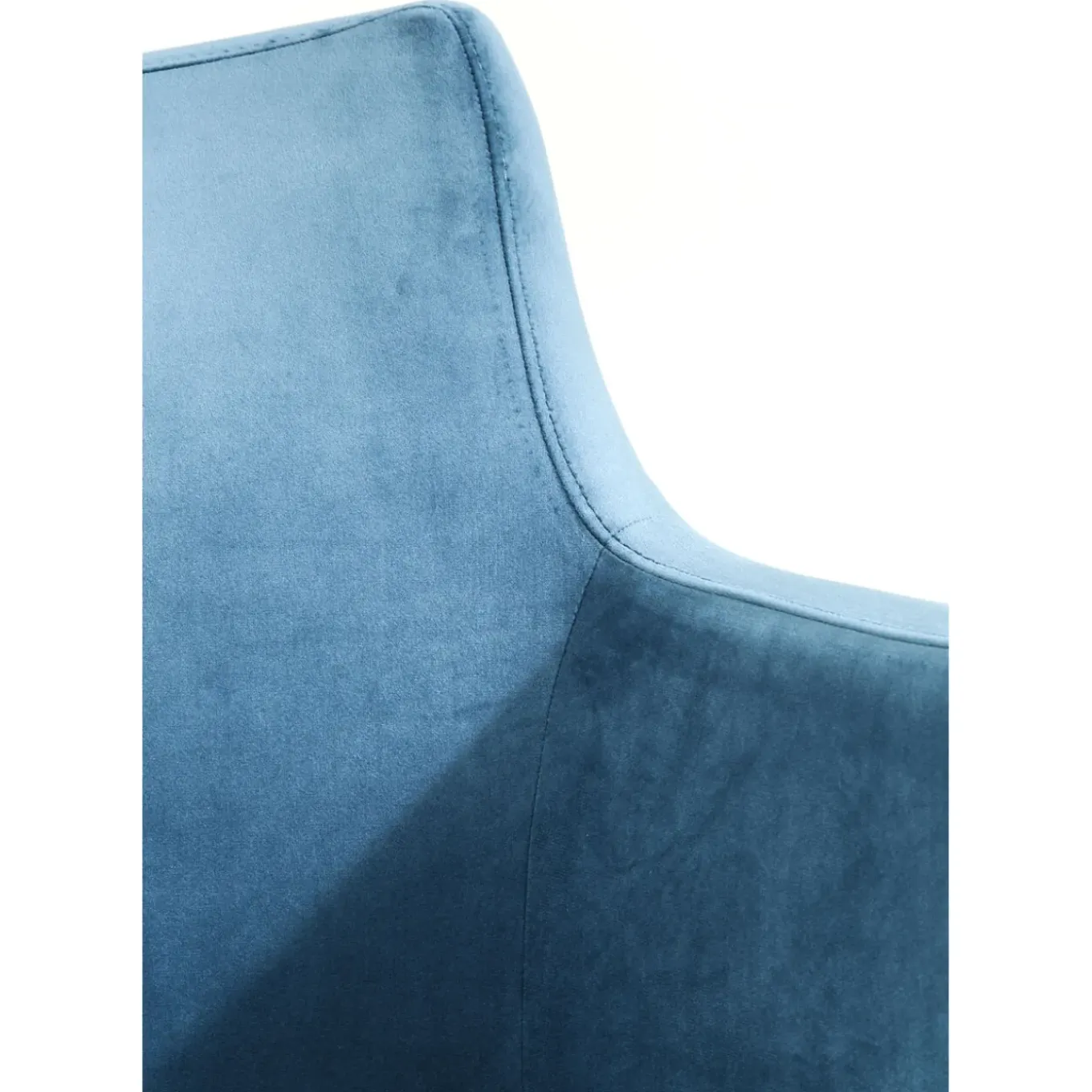 Chaise A. Acc. Mode Velours Petrole