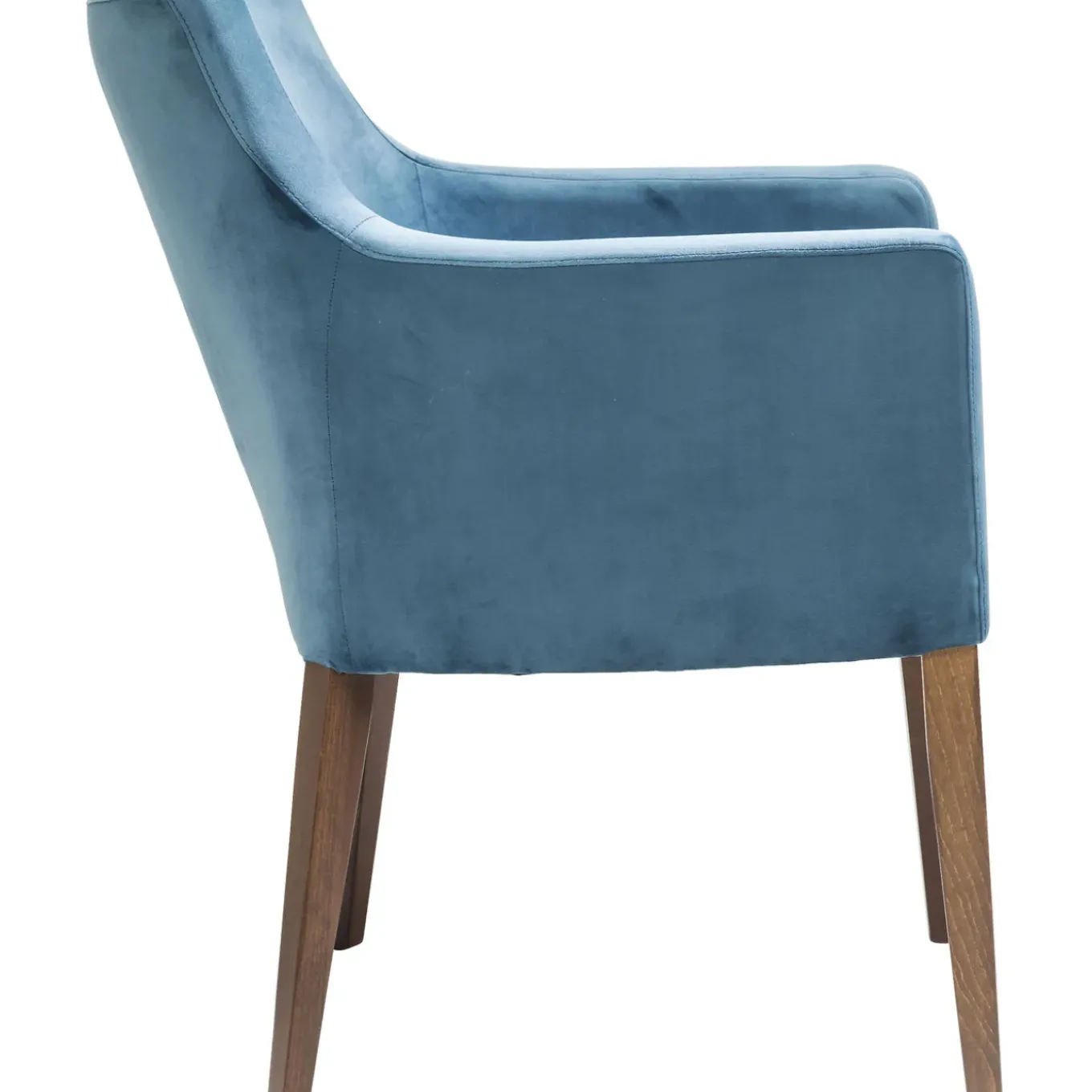 Chaise A. Acc. Mode Velours Petrole