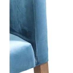 Chaise A. Acc. Mode Velours Petrole