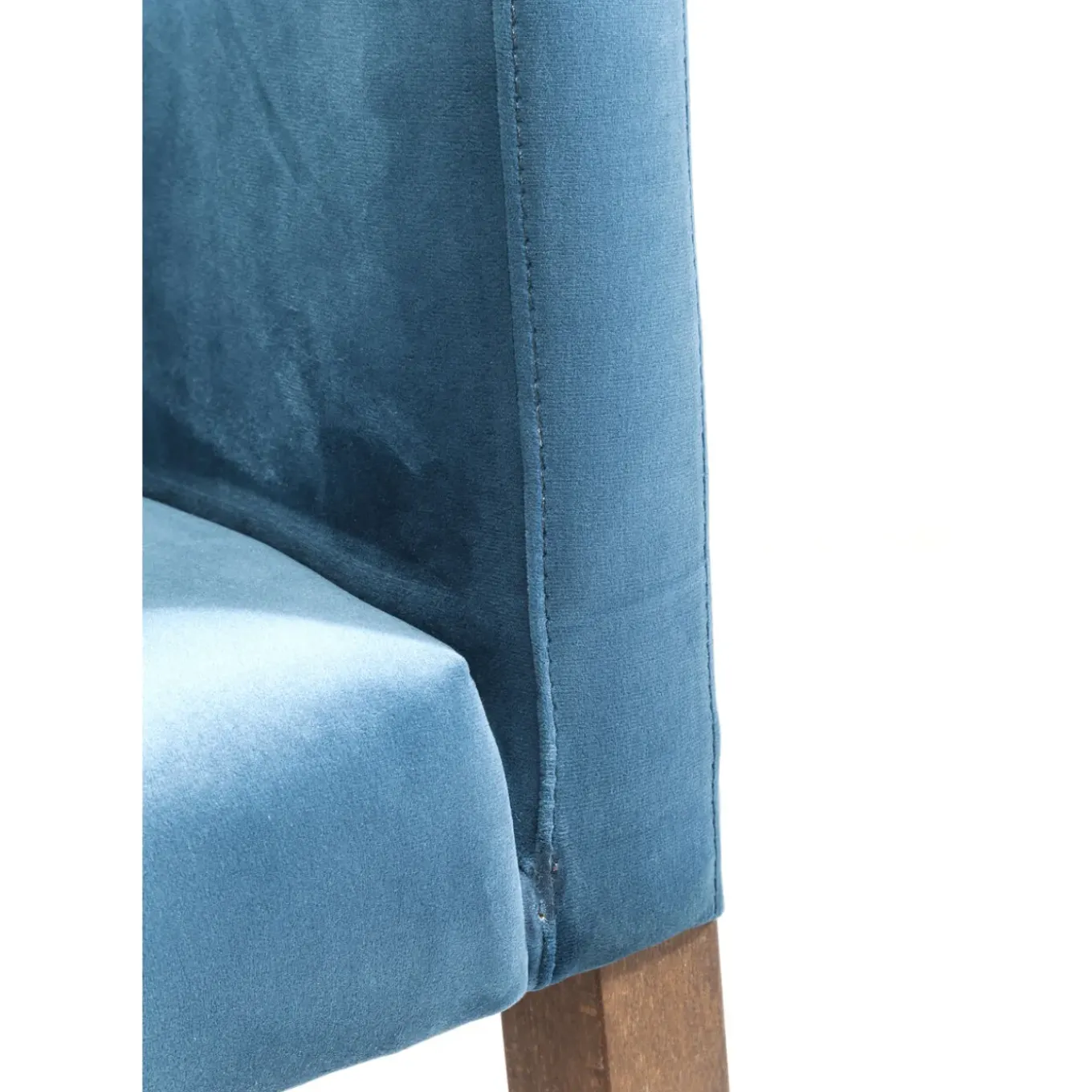 Chaise A. Acc. Mode Velours Petrole