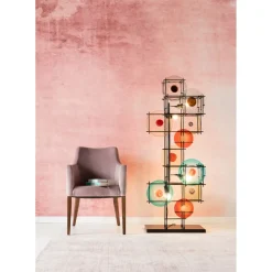 Chaise A. Acc. Mode Velours Rose