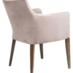 Chaise A. Acc. Mode Velours Rose
