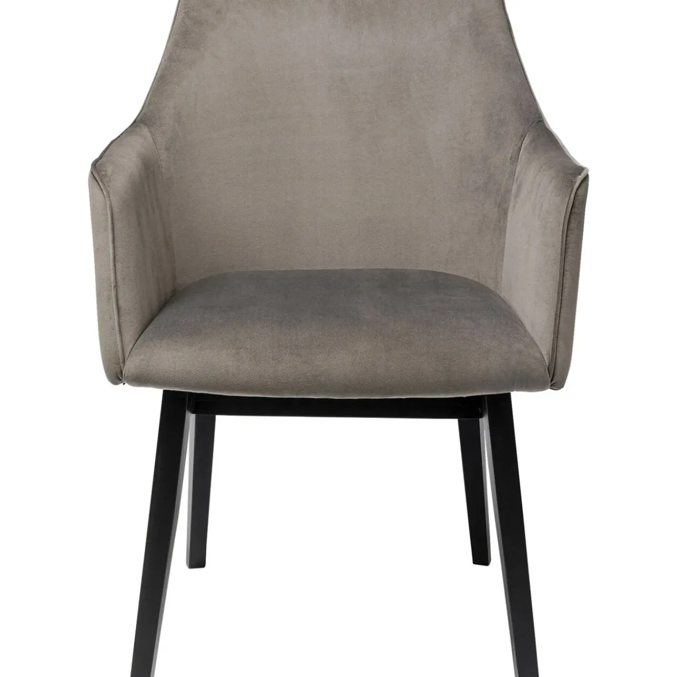 Chaise A. Acc. Modino Velours Gris