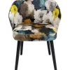 Chaise A. Acc. Peony Flower Jaune