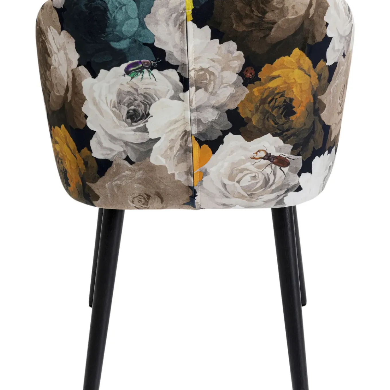 Chaise A. Acc. Peony Flower Jaune
