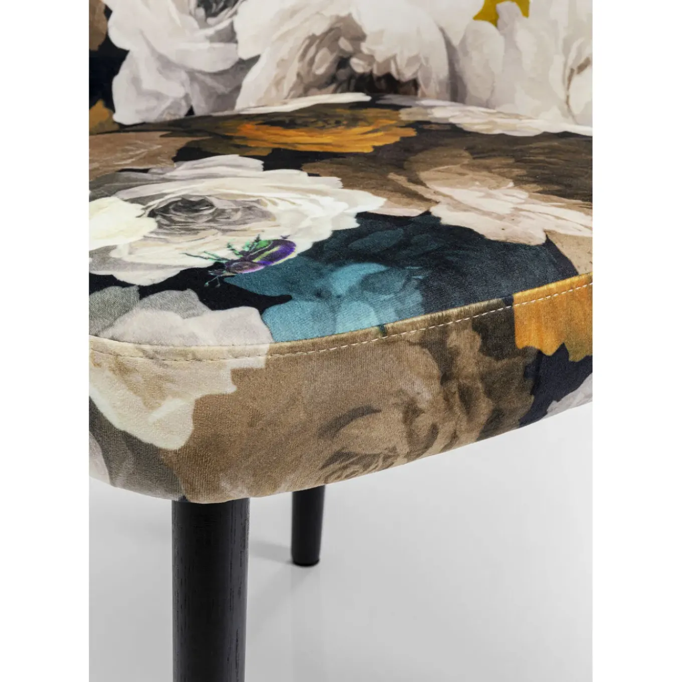 Chaise A. Acc. Peony Flower Jaune