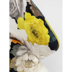 Chaise A. Acc. Peony Flower Jaune