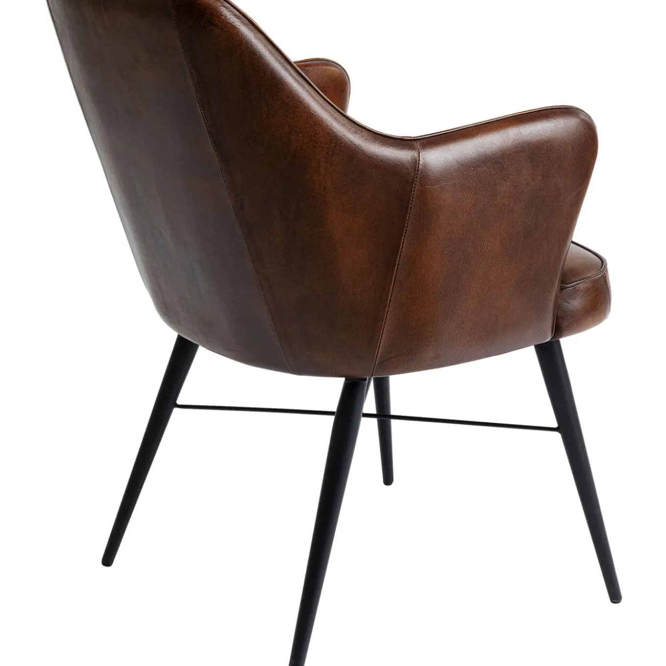 Chaise A. Acc. Rumba.Cuir Marron