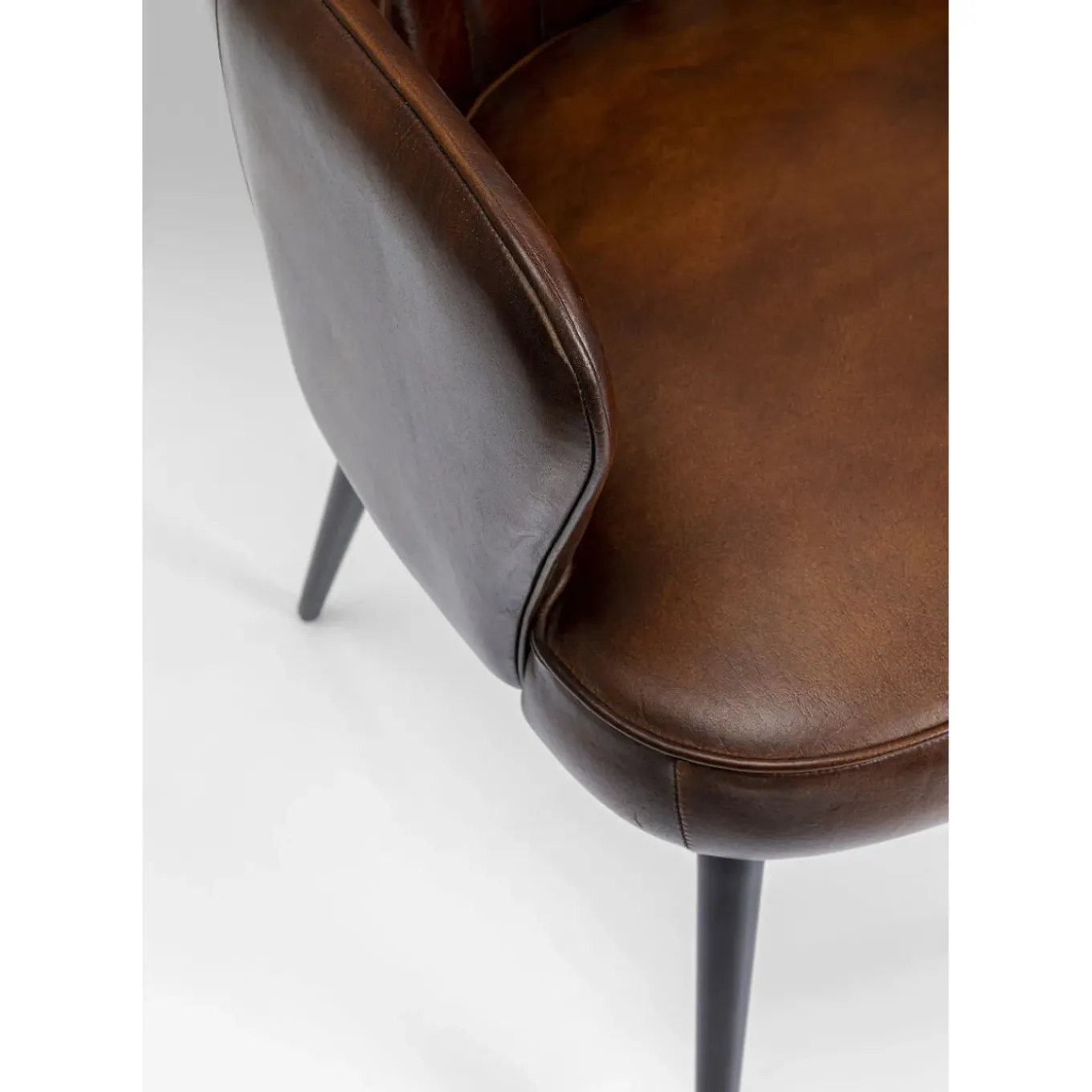 Chaise A. Acc. Rumba.Cuir Marron