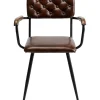 Chaise A. Acc. Salsa.Cuir Marron