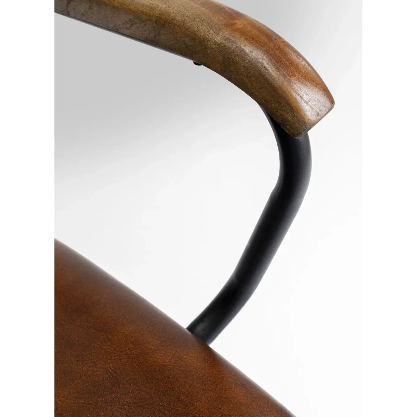Chaise A. Acc. Salsa.Cuir Marron