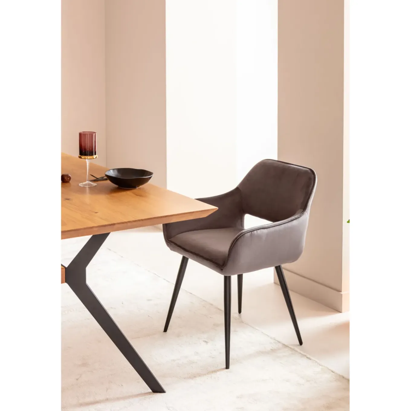 Chaise A. Acc. San Francisco Gris