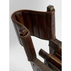Chaise A. Acc. Twist Cuir Marron
