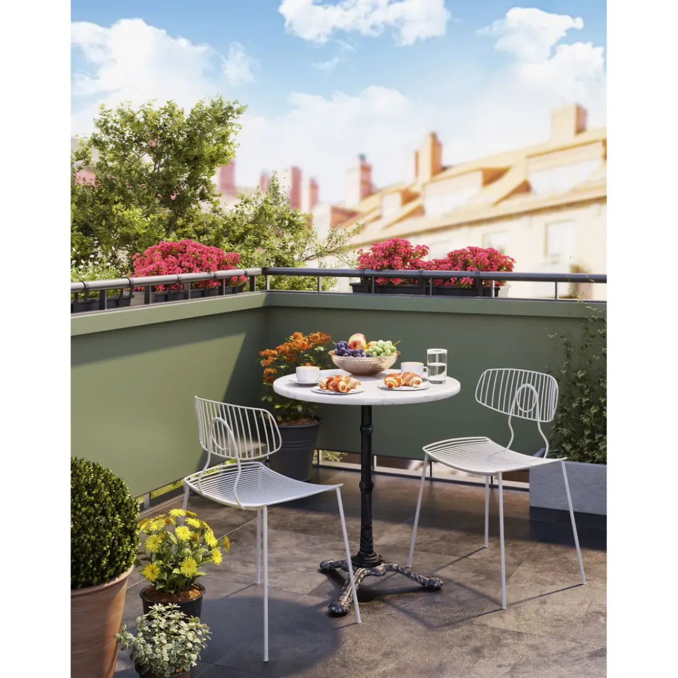 Chaise Arezzo Blanc