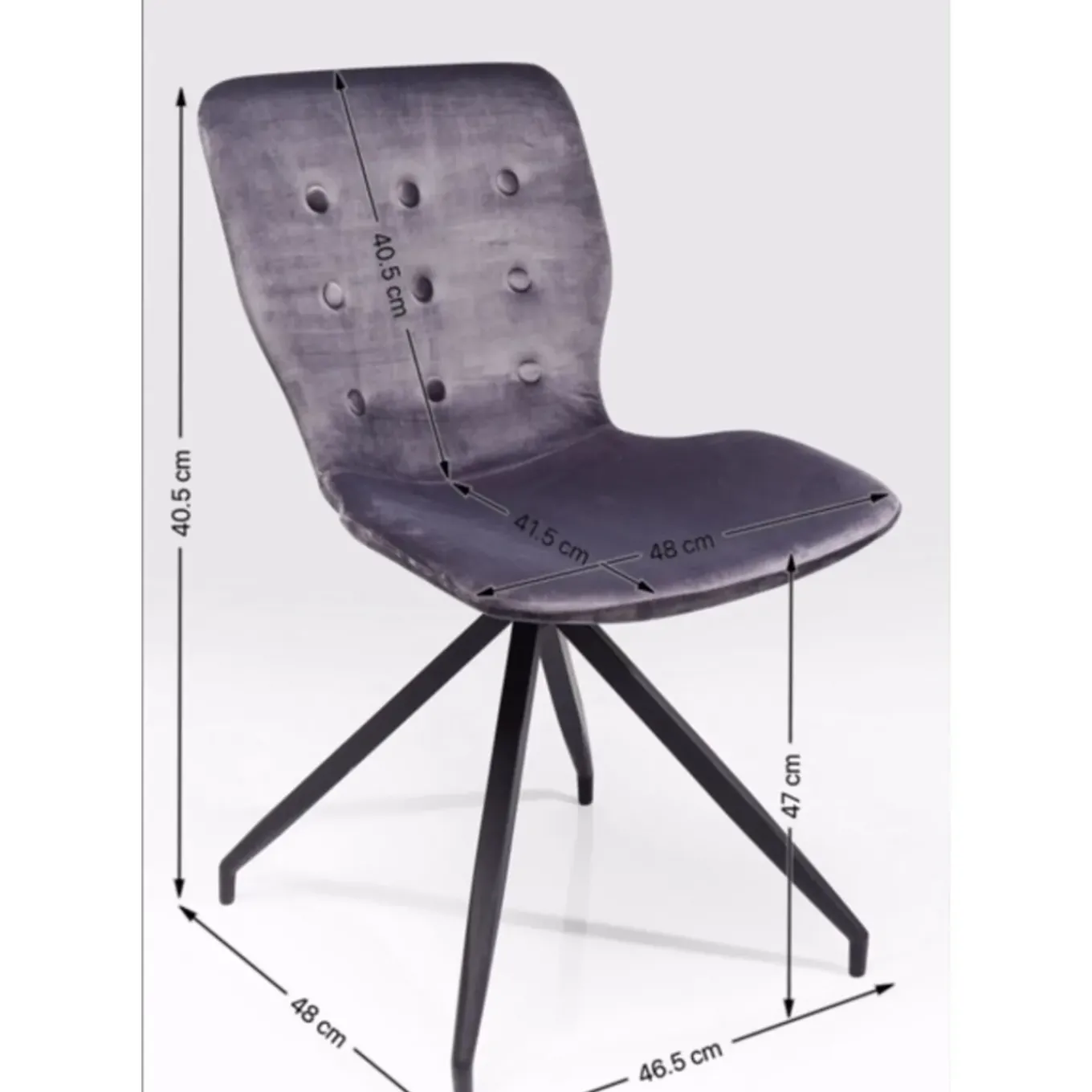 Chaise Butterfly Gris Fonce