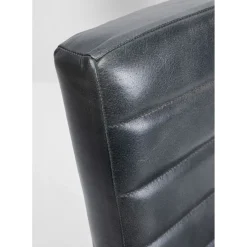 Chaise Cantilever Lola Cuir Gris