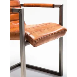 Chaise Cantilever Riffle Buffalo Marron