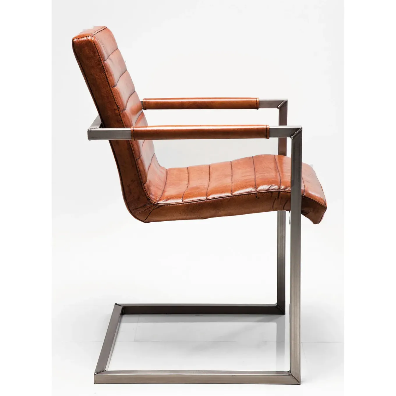 Chaise Cantilever Riffle Buffalo Marron