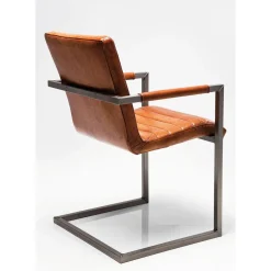 Chaise Cantilever Riffle Buffalo Marron