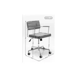 Chaise De Bureau Pivotante Dottore Noir