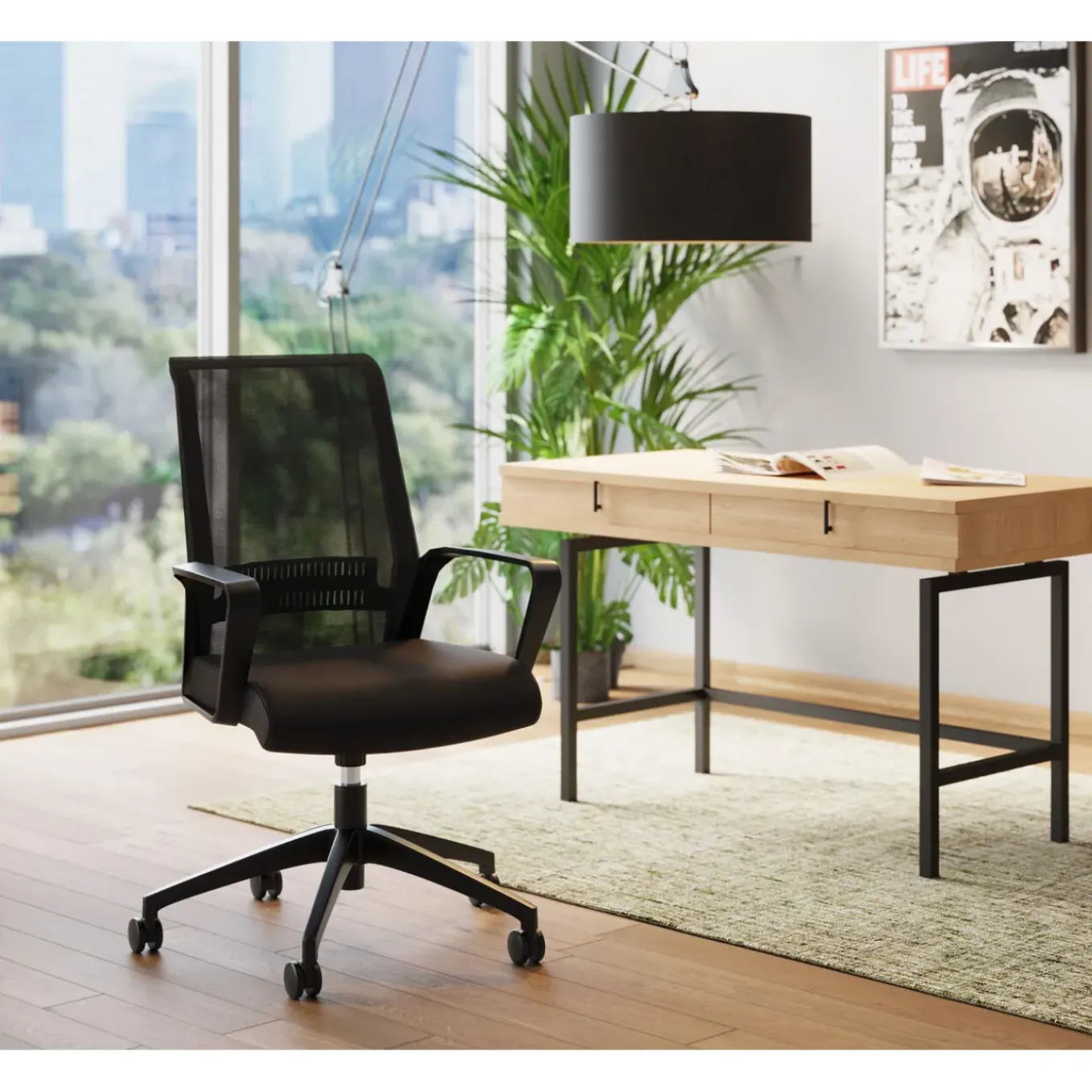 Chaise De Bureau Pivotante Max Noir