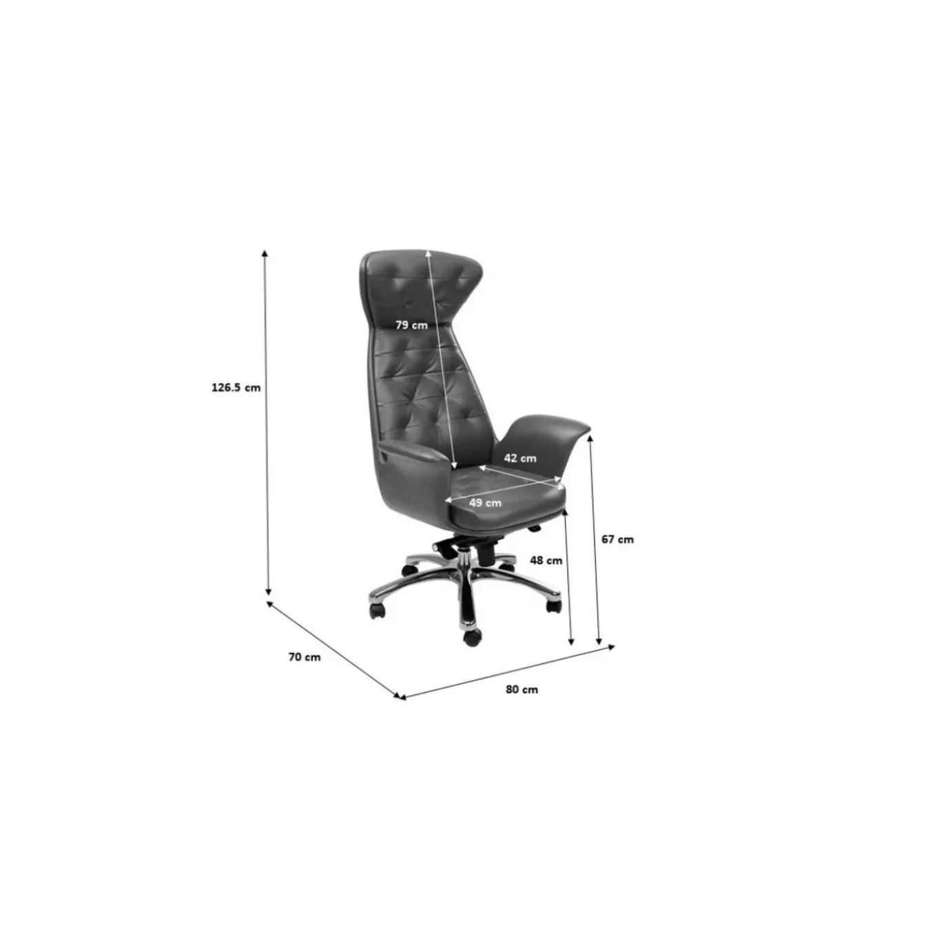 Chaise De Bureau Pivotante Brady Laiton